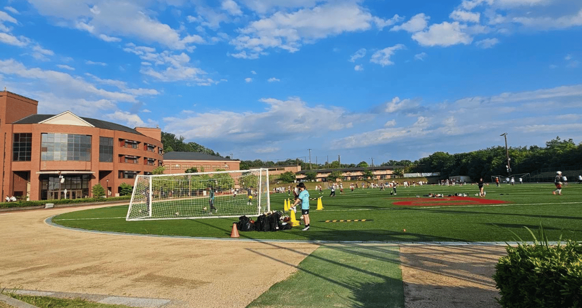 Japanese high school football facility